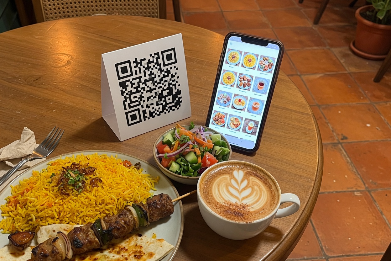 منوی دیجیتال کافه و رستوران با QR کد